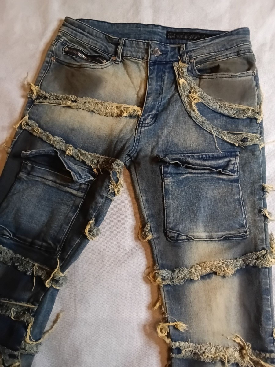 Rockstar Original RSM205 Flare Denim Men's Blue Jeans Size 34 | eBay