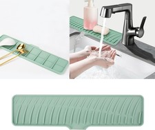 Silicone Faucet Mat for Kitchen Sink Bathroom Faucet Pad Sink Splash Guard Soap