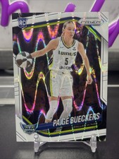 2025-26 WNBA Prizm Paige Bueckers White Seismic Prizm #5 Dallas Wings