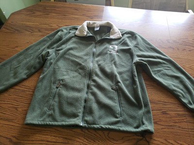 Alaska Dimco Apparel Olive Green Fleece Style Zip Up Jacket Men s Medium Ex Cond