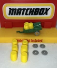 LESNEY MATCHBOX # 51 JOHN DEERE TRAILER Only Two Sets Of Tires And Barrels