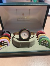 Gucci Change Bezel Sherry Watch quarzo 12 colori oro vintage orologio da polso donna