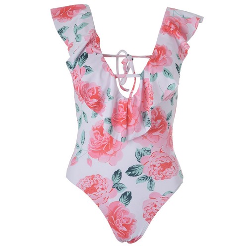 Maillot De Bain Une Pièce Fille Avec Volants – Bretelles Réglables, Séchage Rapide, Motifs Licorne Sirène Flamant Rose – Idéal Plage & Piscine