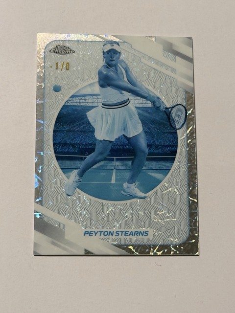 PEYTON STEARNS 2026 TOPPS CHROME TENNIS #96 FROZEN FRACTOR -1/0