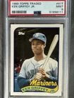 Ken Griffey Jr 1989 Topps Traded; Seattle Mariners; Card #41T (GRADED 9)