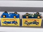 MATCHBOX & LESNEY Nos 19 Lotus racing Car & Nos 52 B.R.M racing Car. Excellent.