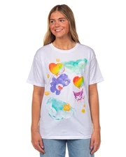 Hello Kitty and Friends x Care Bears Women's Harmony Bear and Kuromi Tee (M)