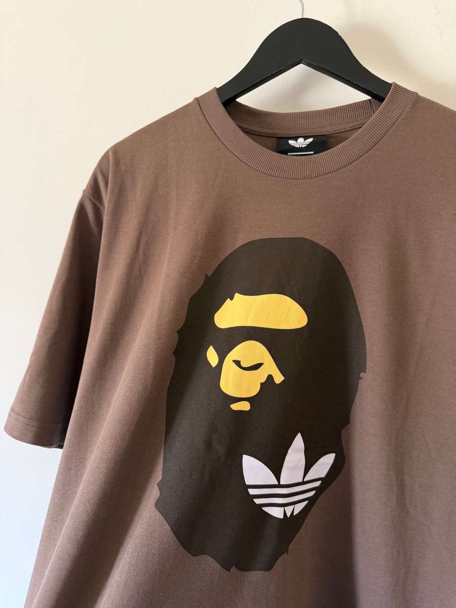Bape Adidas Ape Head Tee - Size XXL - Brown - KF4915 | eBay