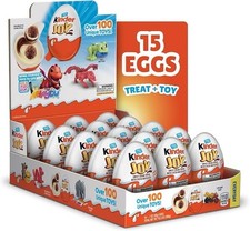 Kinder JOY Eggs Individually Wrapped Chocolate Candy Eggs Toys Inside 15 Count 