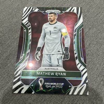 Mathew Ryan Australia Socceroos Roma 2022 Panini World Cup ZEBRA Prizm SSP!