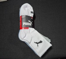 Puma Mens 6 Pr  Premium High Quarter Sports Socks Moisture Wicking SZ 8-12