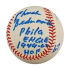 Chuck Bednarik Philadelphia Eagles Autographed Inscribed OAL Baseball JSA COA-2