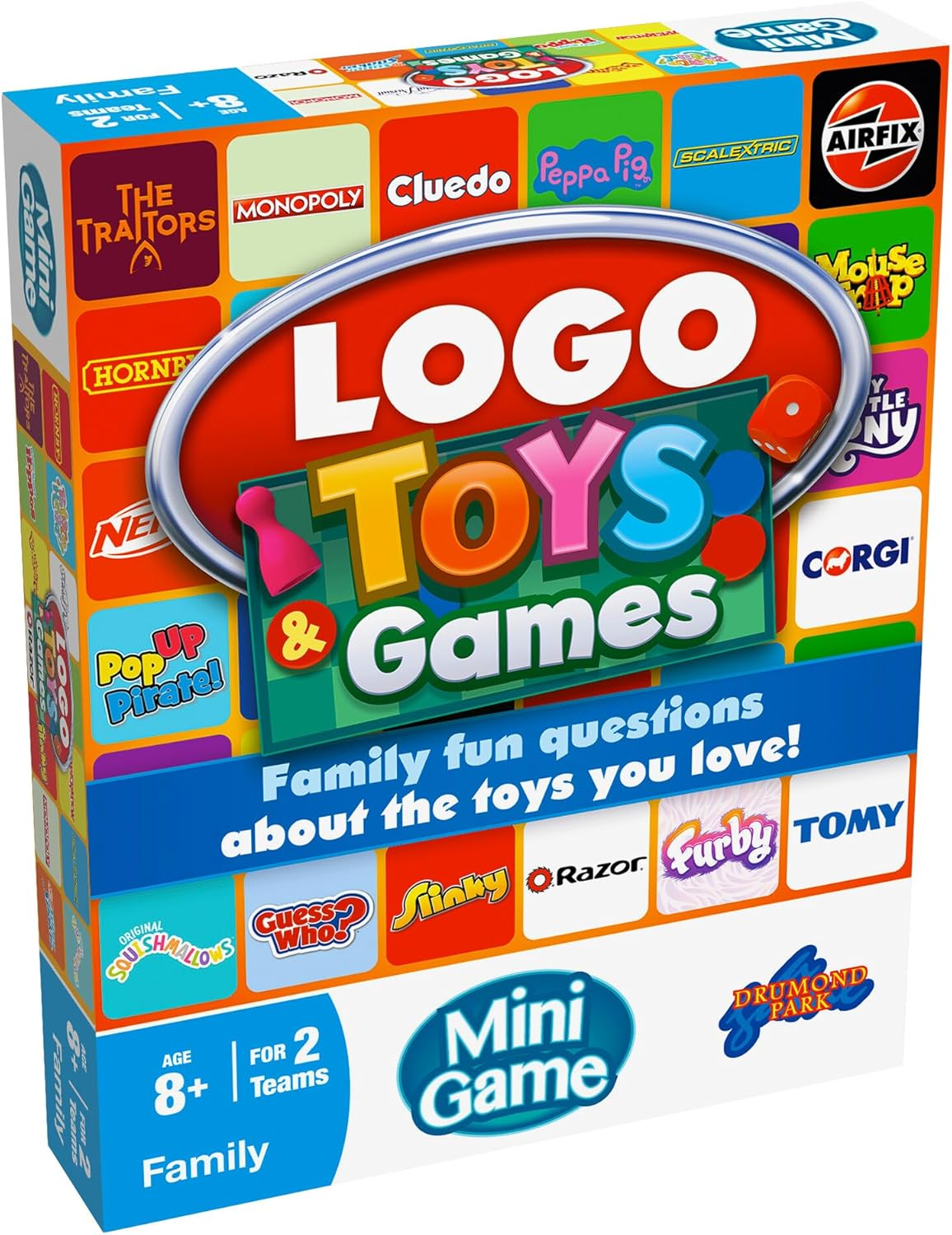 Drumond Park LOGO Toys and Games Mini Board Game | Fun for Groups – Adults and Famil