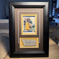 Tony Gwynn Auto Signed Hat Bill JSA Certified Custom Framed Display Padres HOF