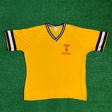 Vintage Southland Athletic  Jaguar Athletics Chain Gang  Yellow Jersey XL