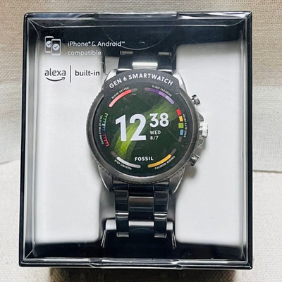 FOSSIL Smart Watch GENERATION 6 FTW4060 Stainless Steel Silver New