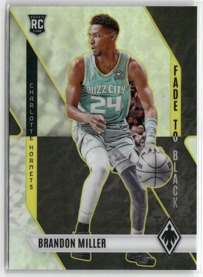 2023-24 Panini Phoenix #8 Brandon Miller Fade To Black Silver RC ☘️293
