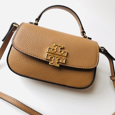 Tory Burch Mini Top New Arrival Baguette Bag, Patent Leather Chain Underarm Bag