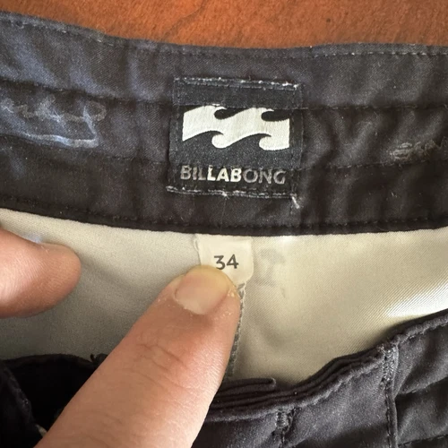 Boardshorts Billabong para hombre 34 Andy Warhol Jean Michel Basquiat 19” entrepierna raro - Imagen 15 de 21