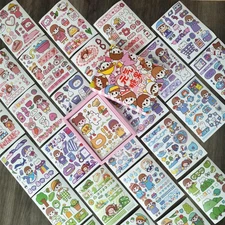Kawaii Washi Stickers Set (50 Sheets) Cute Girl'S Daily Life School Time Free Ti