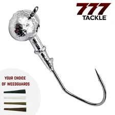 Football Weedless Bass Fishing Jig Lure Victory Hook UnPainted 50 or 100 Pack