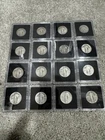 Standing Liberty Quarter 25c Lot of 16 Silver Coins - In Protective Cases
