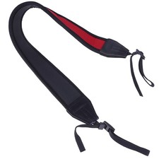 Skidproof neoprene red neck strap for dslr camera binocular nikon canon fuji