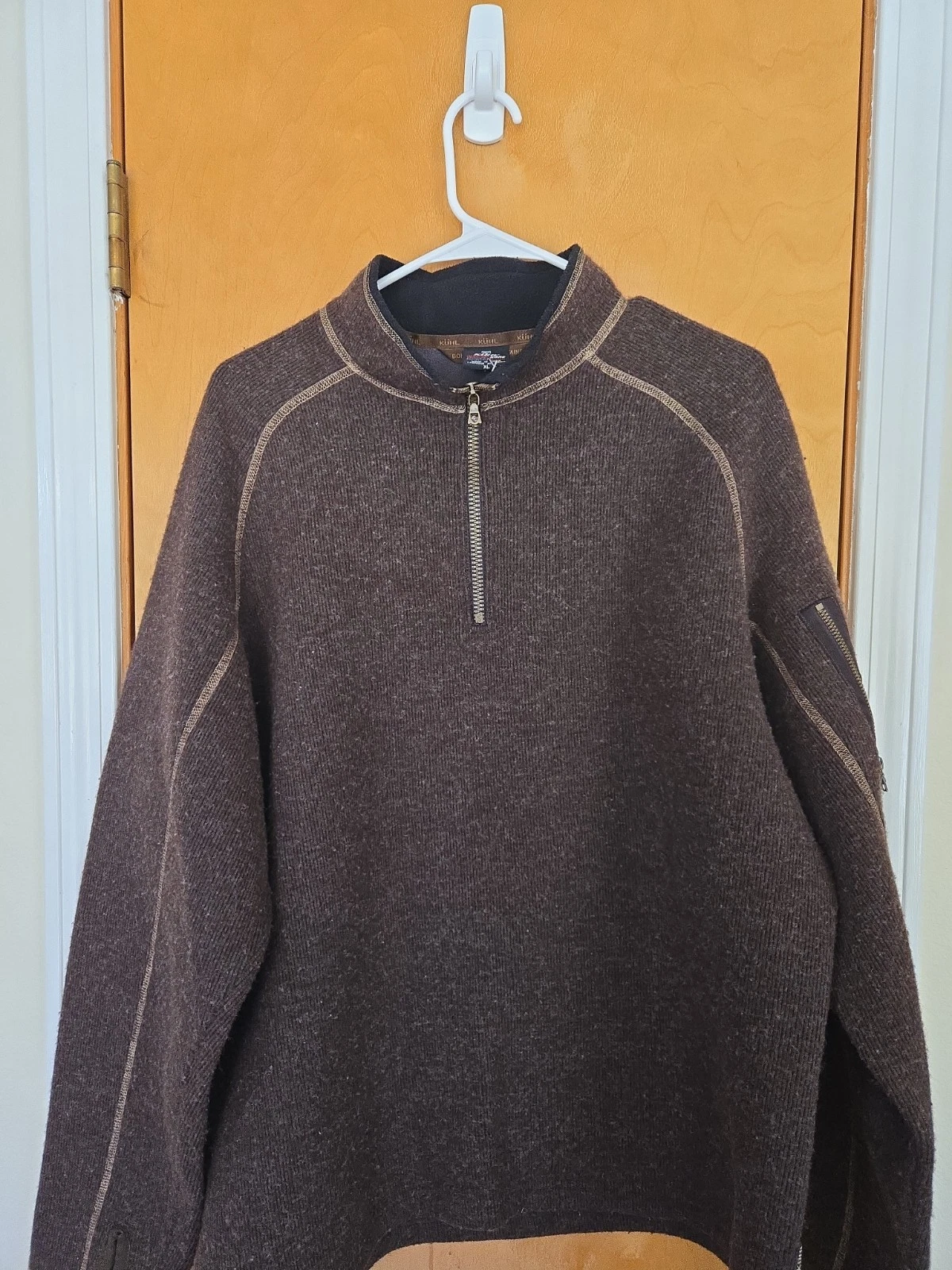 Kuhl Alfpaca ThermoKore Fleece 1/4 Zip Jacket Men’s Size XL Brown
Opens in a new window or tab