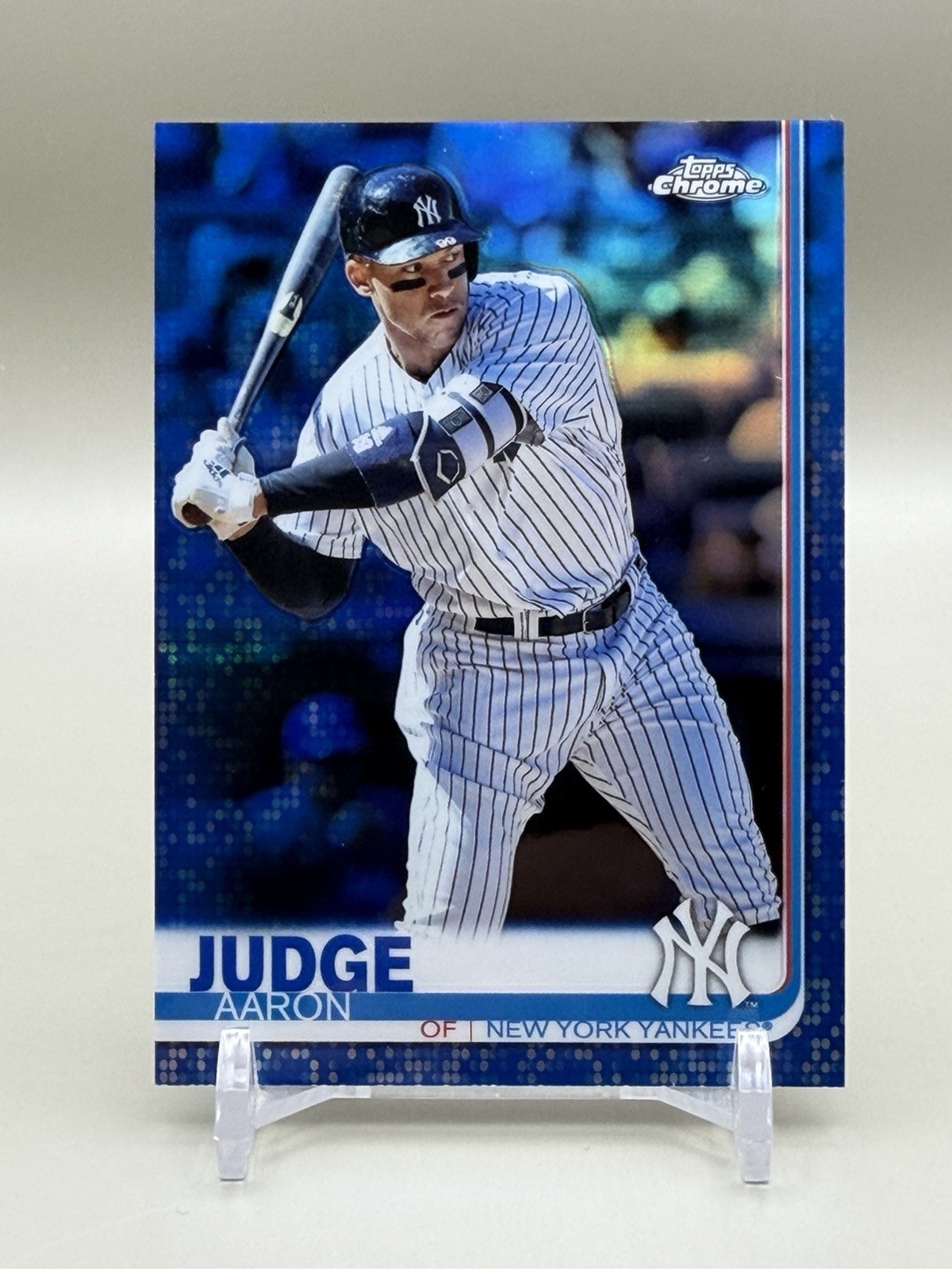 Topps Chrome 2019 Aaron Judge #100 Blue Refractor /150 New York Yankees