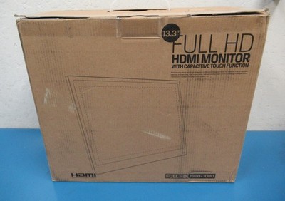 13.3inch HDMI 1920x1080 LCD Monitor Capacitive Touch IPS LCD Metal Case Open Box