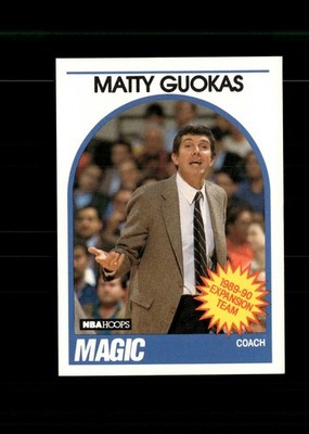 Matty Guokas 1989-90 Coach Hoops Basketball #321 Orlando Magic