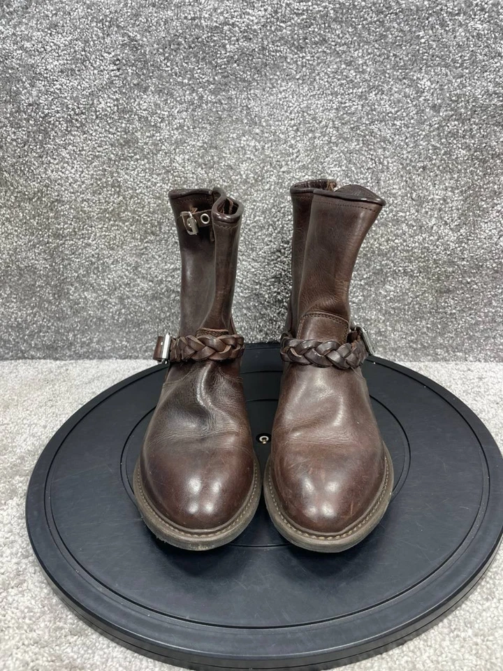 Botas Golden Goose para mujer talla 39 EU 8.5 US cuero marrón correa al tobillo motociclista Foto 4 de 4