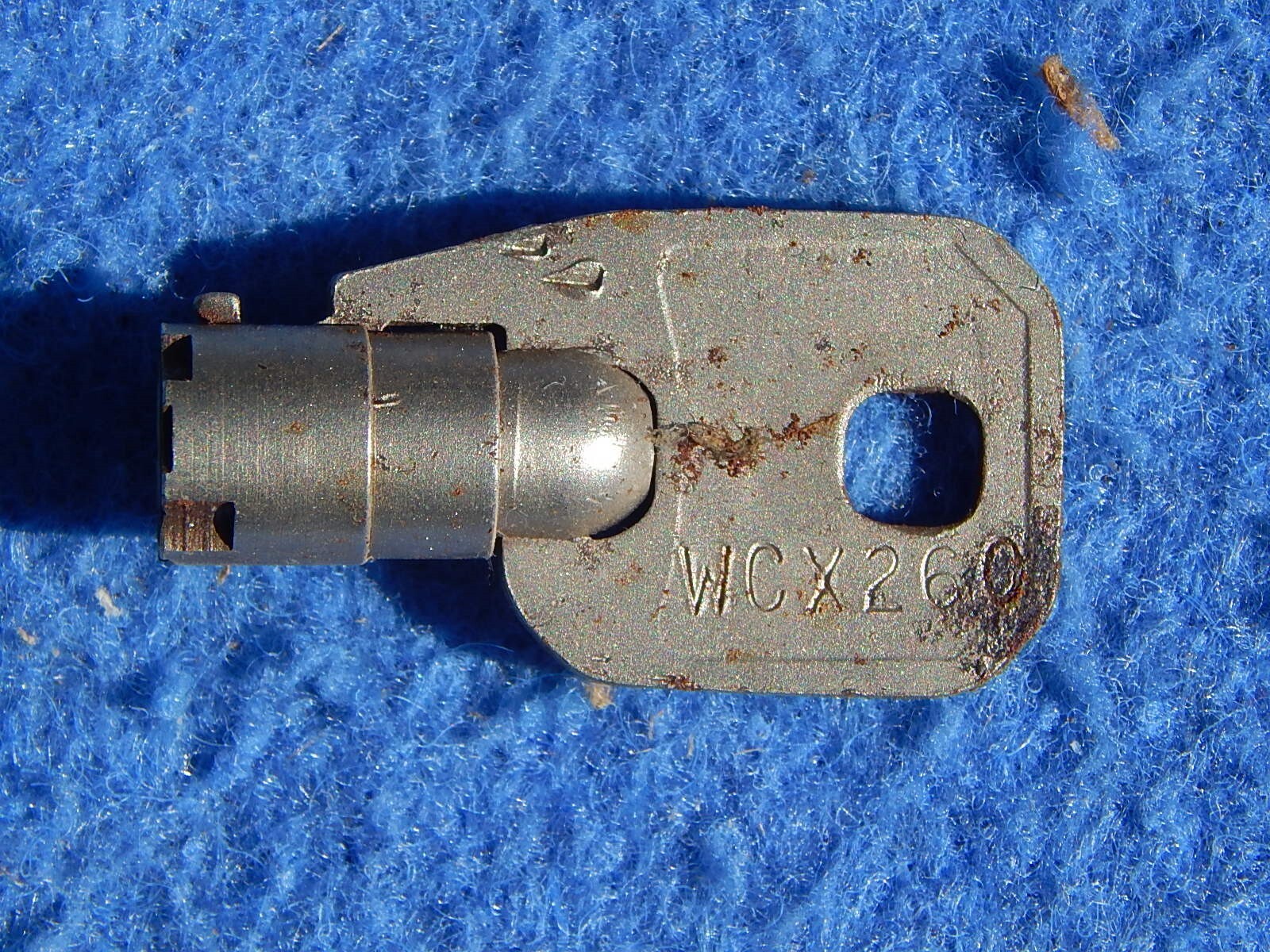 Wurlitzer Key WCX 260 Chicago Lock wall box or cash box key