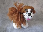 Fisher Price Little People Touch & Feel St. Bernard Puppy Dog Rare! Super Cute!
