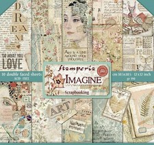 IMAGINE Collection 12x12 Inch Paper Pack STAMPERIA SBBL65 New