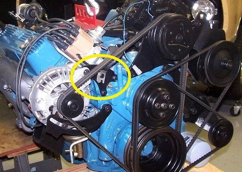 1969-74 Mopar Dodge Plymouth big block 383 400 440 with a/c alternator bracket T - Picture 3 of 3