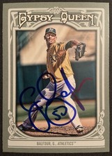 Grant Balfour Oakland A’s Signed Autographed 2013 Gypsy Queen Baseball #345 COA