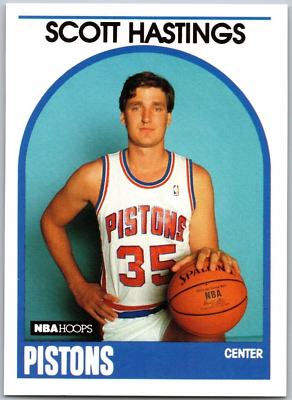 1989-90 NBA HOOPS - Basketball Card #317 - SCOTT HASTINGS
