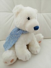 Pl&uuml;schtier Eisb&auml;r Kuscheltier, Stofftier, Teddy, Polarb&auml;r wei&szlig; mit Schaal 35cm