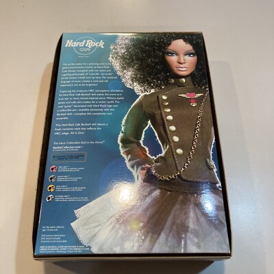 Hard Rock Cafe Barbie Doll 2007 African American Limited Gold 