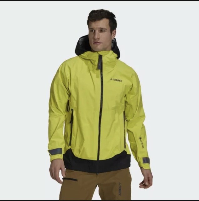 Adidas Terrex MyShelter Gore-Tex Rain Jacket Acid Yellow Men's