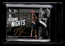 2019-20 Panini Noir Reigning Nights Signatures #2 Nassir Little Auto /99 - NM-MT