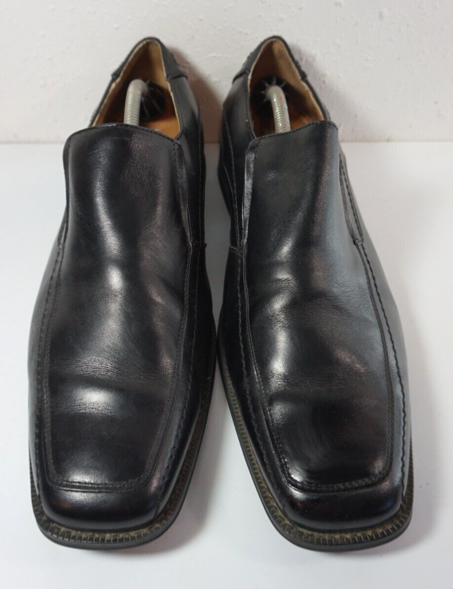 Joseph Abboud Black Slip On Dress Leather Shoes Mens Sz 13  display picture 3