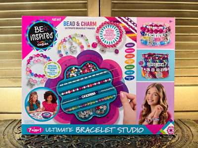 Cra-Z-Art Be Inspired Ultimate Bracelet Studio, 41 Piece Unisex Kit for Ages 8 a
