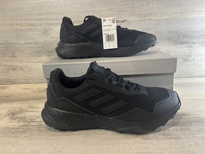 Adidas Men's Tracefinder Trail Running Shoes Black Athletic Sneakers Q47235- 9