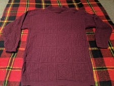 Vintage Mathias Pullover Mockneck Sweater Size S Made in USA 18 " pit