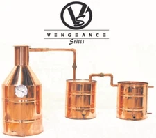 5 Gallon Copper Moonshine Still with Worm and Thumper from Vengeance Stills