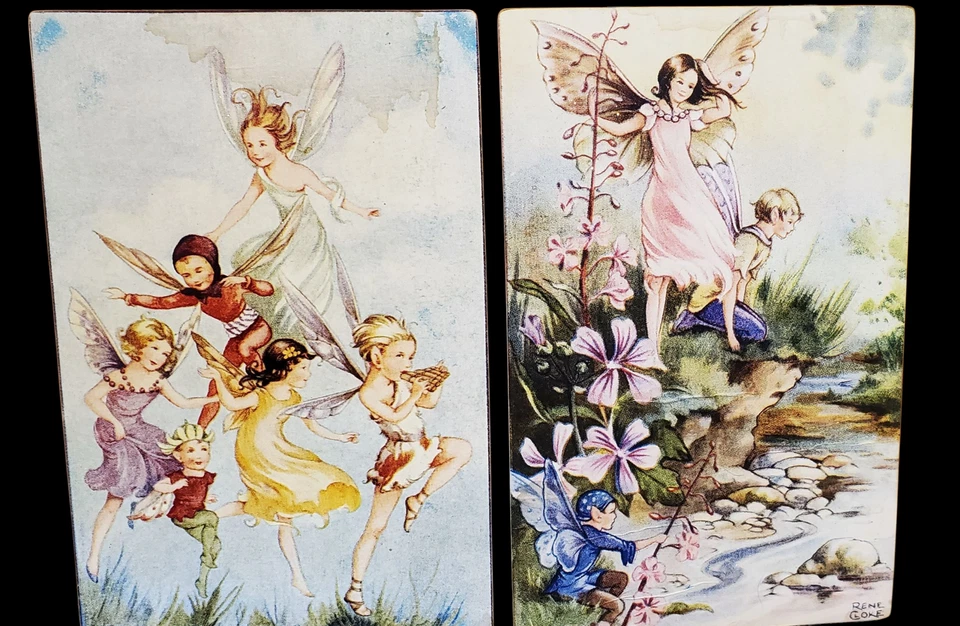 De colección 2 Moonlight & Roses René Cloke Hadas, Elfos Jugando con Arte de Pared para Niños Foto 2 de 4