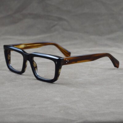 Luxury Thick Acetate Square Reading Glasses Retro Frames Unisex Reader 0 to +6.0