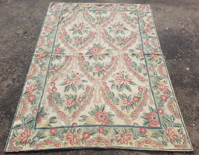 Vintage Handgewebt Traditionell Floral Multicolor Kelim Teppich Carpet 173x125 cm